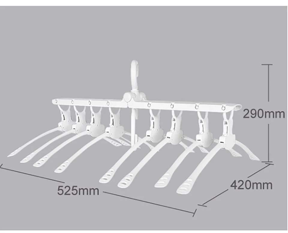 8 в 1 складные вешалки регулируемые Волшебные вешалки для одежды Экономия пространства Волшебные умные складные вешалки для одежды сушильные стеллажи