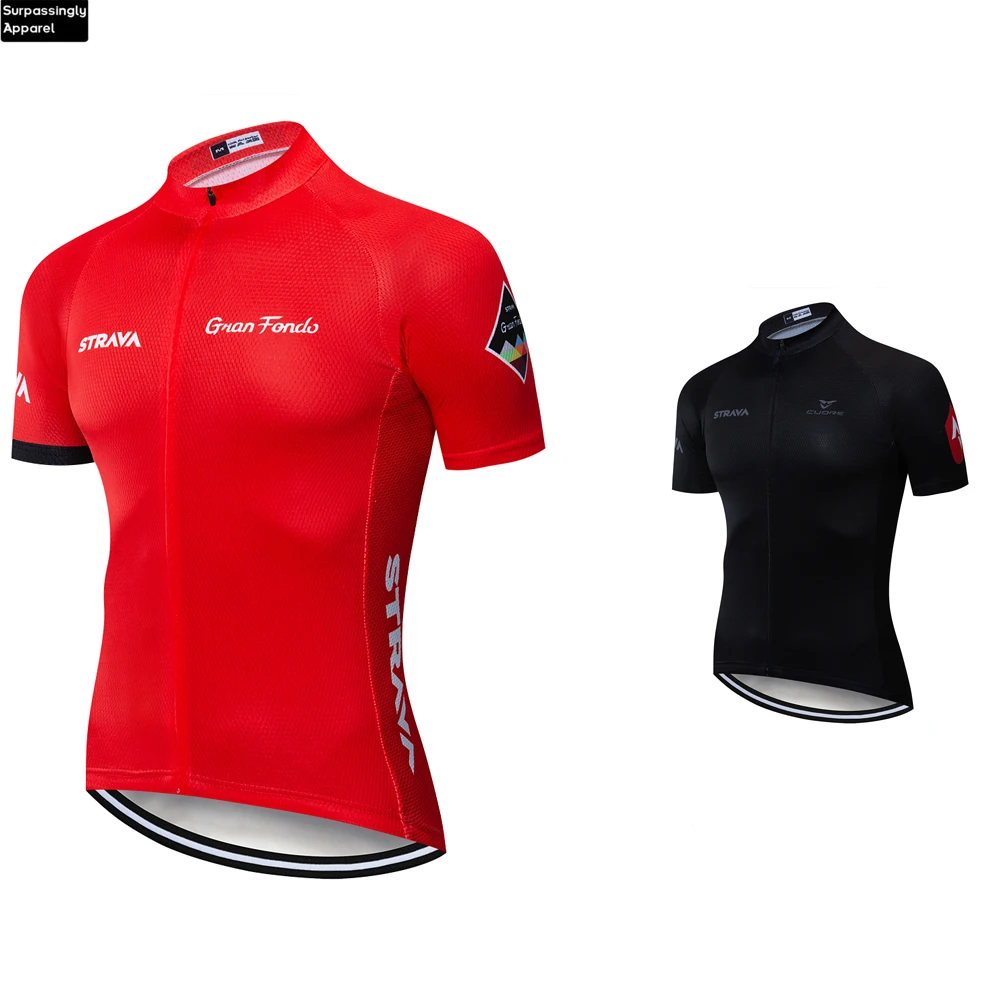 6XL Red Team STRAVA велосипедная майка летние топы с коротким рукавом Ropa De Ciclismo Hombre анти-пот горный велосипед Велоспорт Джерси