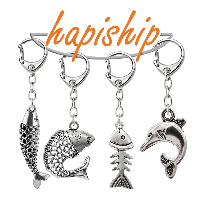 Hapiship 2018 женские/мужские Модные Винтажные Подвески в виде дельфина рыбьей кости