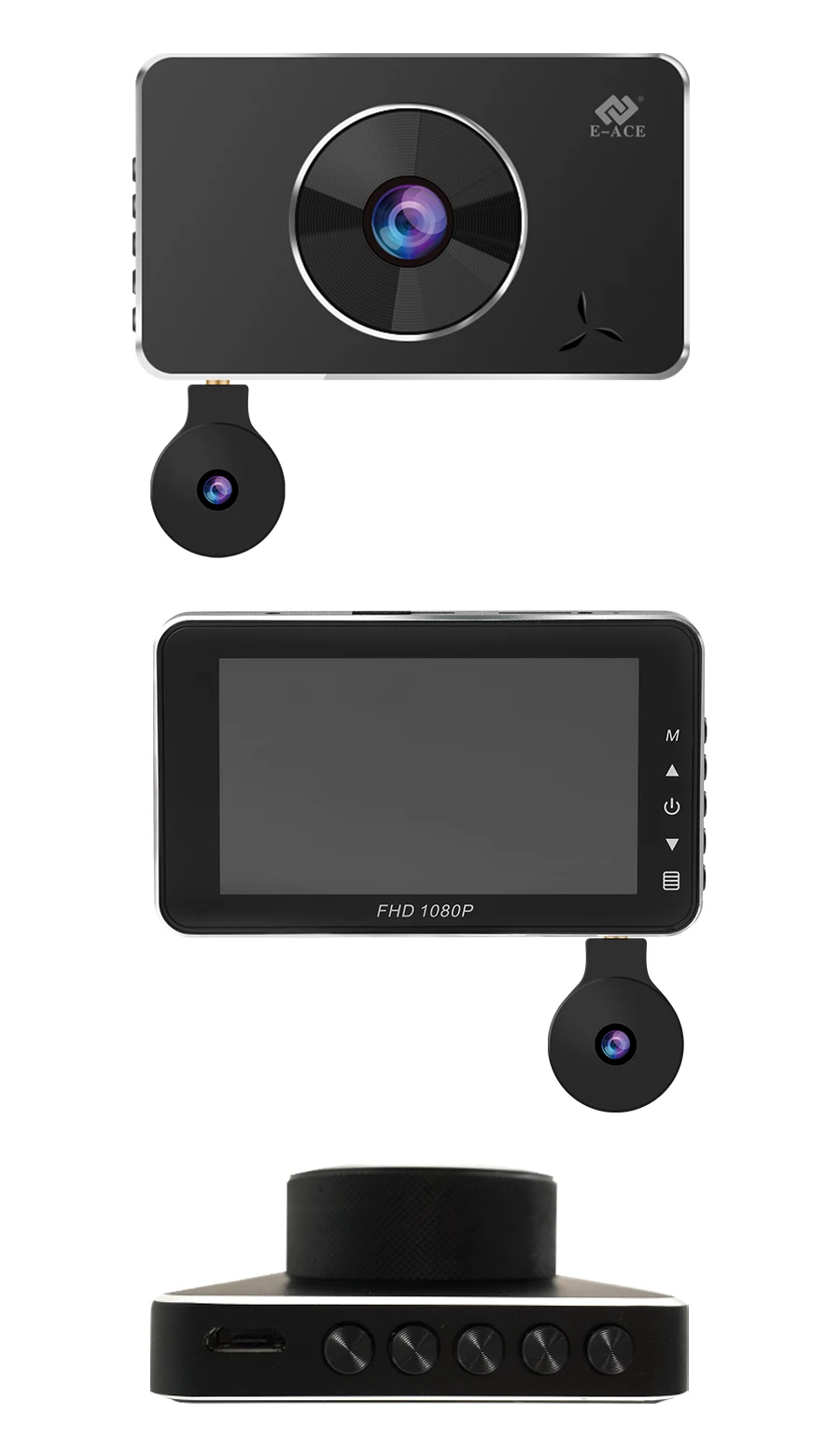 E-ACE B15 3 дюймов Dash Cam мини Автомобильный видеорегистратор Новатэк видеокамера Авто Камера зеркало заднего вида Full HD 1080P регистратор видео Регистраторы Автомобильный видеорегистратор, Dvrs