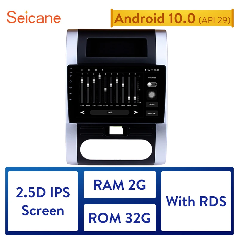 Seicane Автомобильный мультимедийный плеер 2din 10 1 &quotAndroid 0 GPS радио для 2008 2009 2010 2011 2012