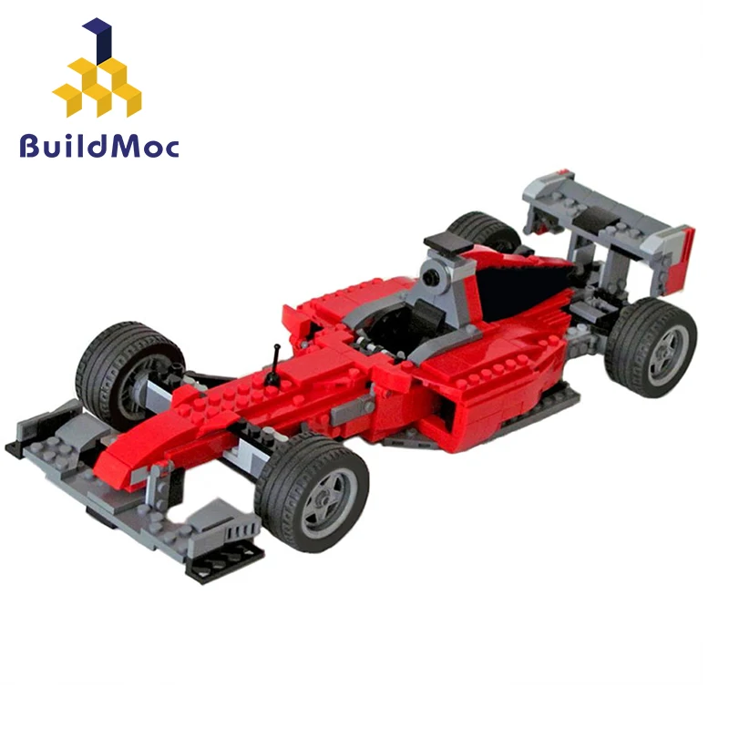 

Buildmoc Technic F1 Racer RC Racing Car Remote Control Building Blocks Technic Super Sports Vehicles Bricks Children Toys Gifts