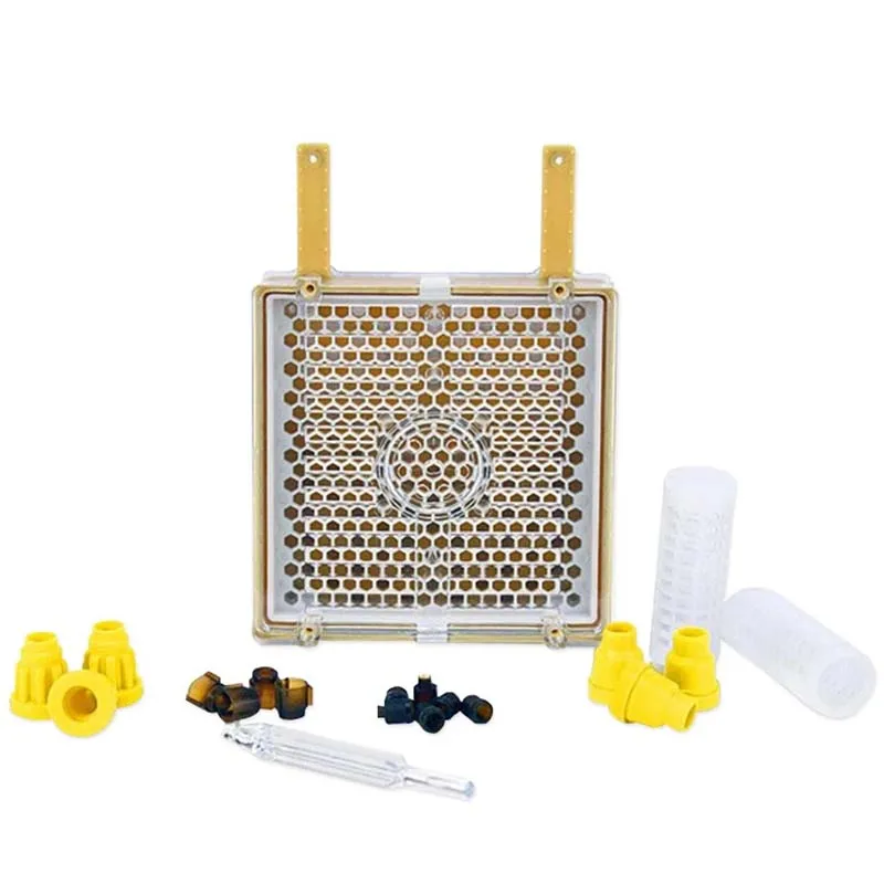 131pcs Bee Queen Rearing Cupkit Box System Beekeeping Kit Cup Cage Cell Q7X0 