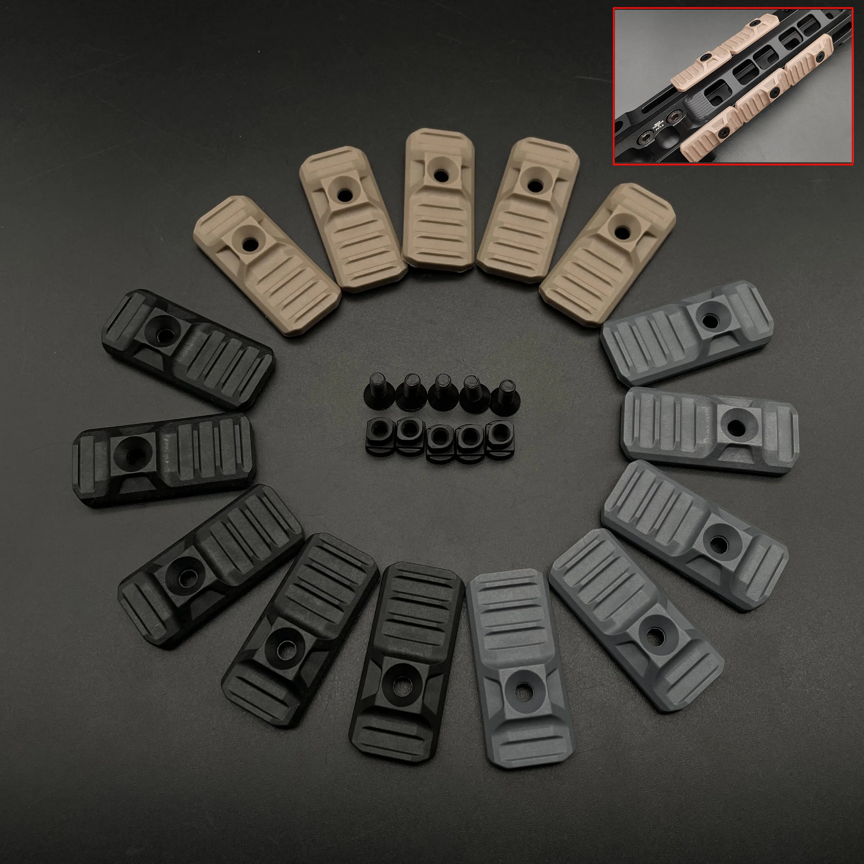 5 шт./компл. Strike Industries Keymod M-LOK Rail Panel Kit Охота AR15 Накладка для наручников подходит