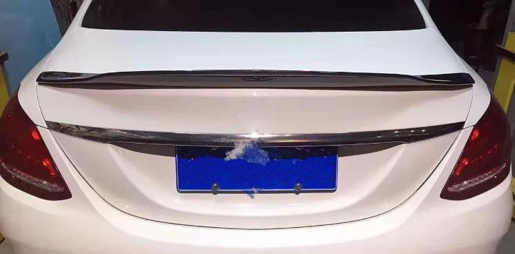 Для W205 C63 AMG sedan передний спойлер/углеродное волокно передний спойлер задний спойлер для Benz C63 AMG W205
