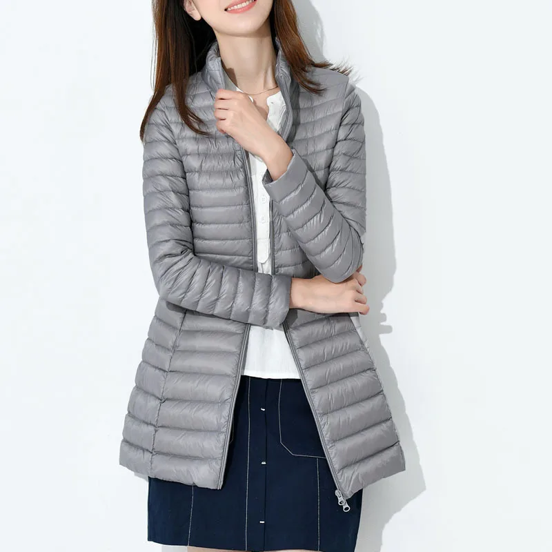 MRMT 2024 Brand New Women\'s Down Jacket Mid-length Lightweight White Duck Down Temperament Warm  Fashionable Slim Fit