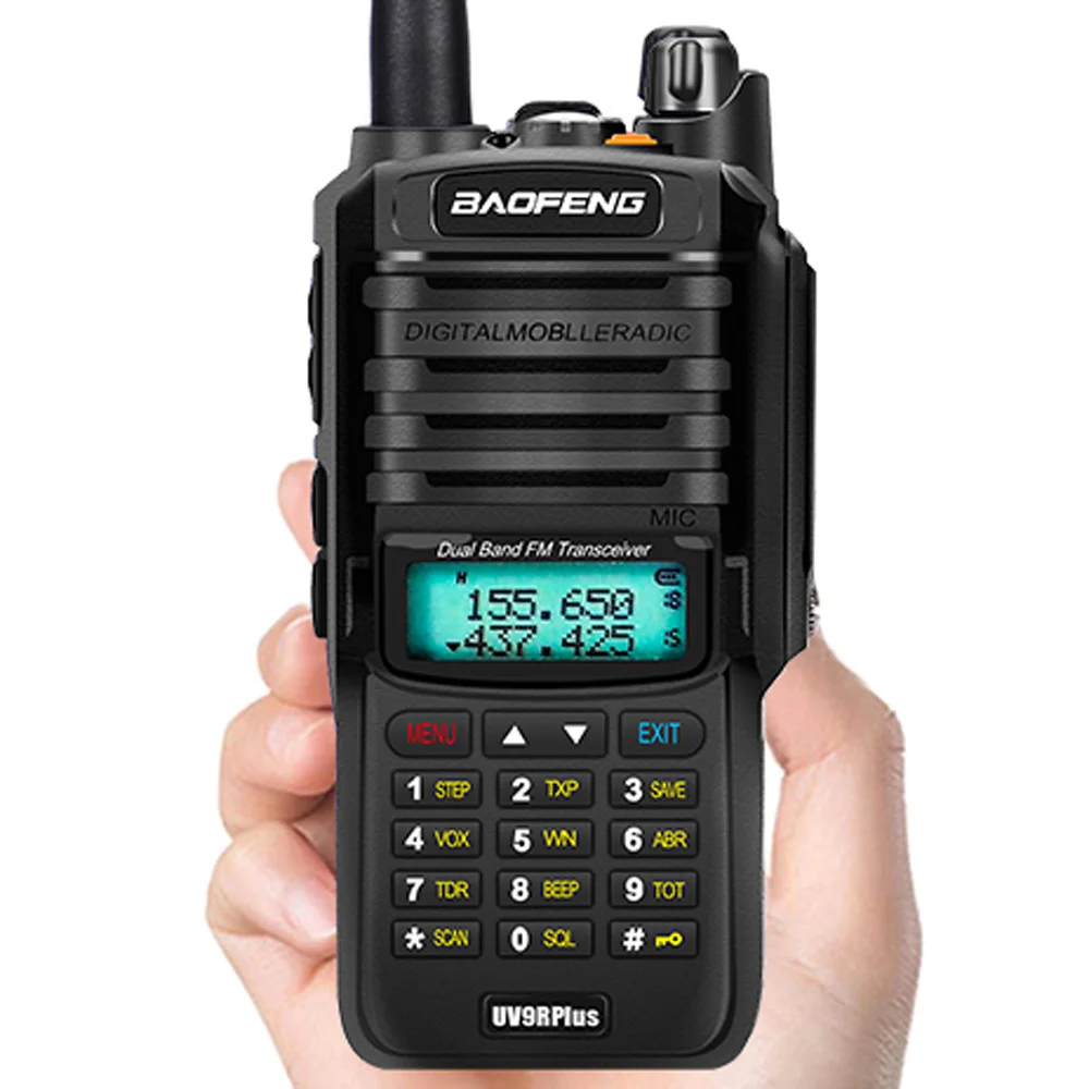 Rádio em Dois Rádio de Longo Estação de Rádio Upgrade Baofeng Mais 50km Walkie Talkie 10 w 4800mah Sentidos Vhf Uhf Presunto Alcance cb Uv9r Uv-9r 11 sentidos vhf uhf presunto rádio de longo alcance cb estação de rádio