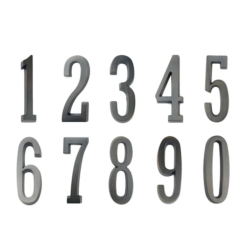 10 см самоклеющиеся номер дома двери домашний адрес почтпочтовый ящик Номера для дома Цифровая Дверь наружная Наклейка знак#7 в возрасте бронза