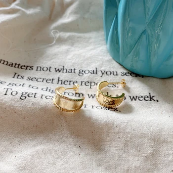 

C Shape Stud Earrings 925 Silver Boho Silver Jewelry French Earrings Minimalism Brincos Pendientes Charm Earrings for Women