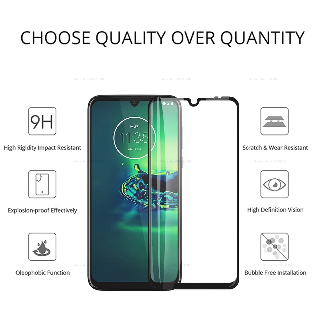 Закаленное стекло для MOTO One Zoom E6 G8 G7 G6 Play Plus Macro Защитная пленка экрана Motorola 1Zoom