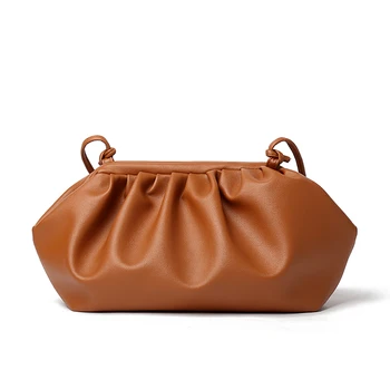 

Famous Brand Clutch Bag Soft Leather Pouch Designer High Quality Evening Party Purse Bag Large Handbags for Women 2019 Brown Sac