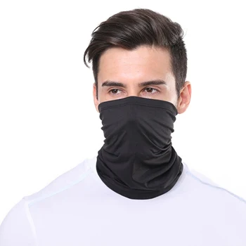 

Half Face Mask Printed Multi-Functional Solid Color Sunshade Dust-proof Wristband Hairband Head Scarf Outdoor Apparel