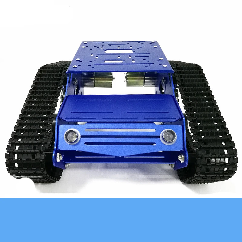 Metal Tank Chassis Kit Y100 Smart Crawler Robot Platform 33GB-520 DC Motor Aluminum Alloy Wheel Plastic Track DIY Toy Metal Tank Chassis Kit Y100 Smart Crawler Robot Platform 33GB-520 DC Motor Aluminum Alloy Wheel Plastic Track DIY Toy