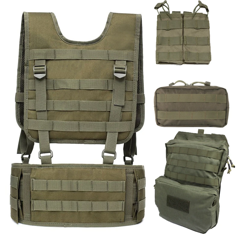 

Тактический ремень Molle, армейский военный ремень для страйкбола, оборудование, EAS H-образная мягкая подкладка, нейлоновый мужской ремень для охоты