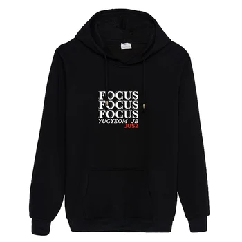 

Kpop GOT7 Item Jus2 YUGYEOM JB FOCUS Hooded Sweatshirt Long Sleeve Tops Pullovers Hoodies PT1063