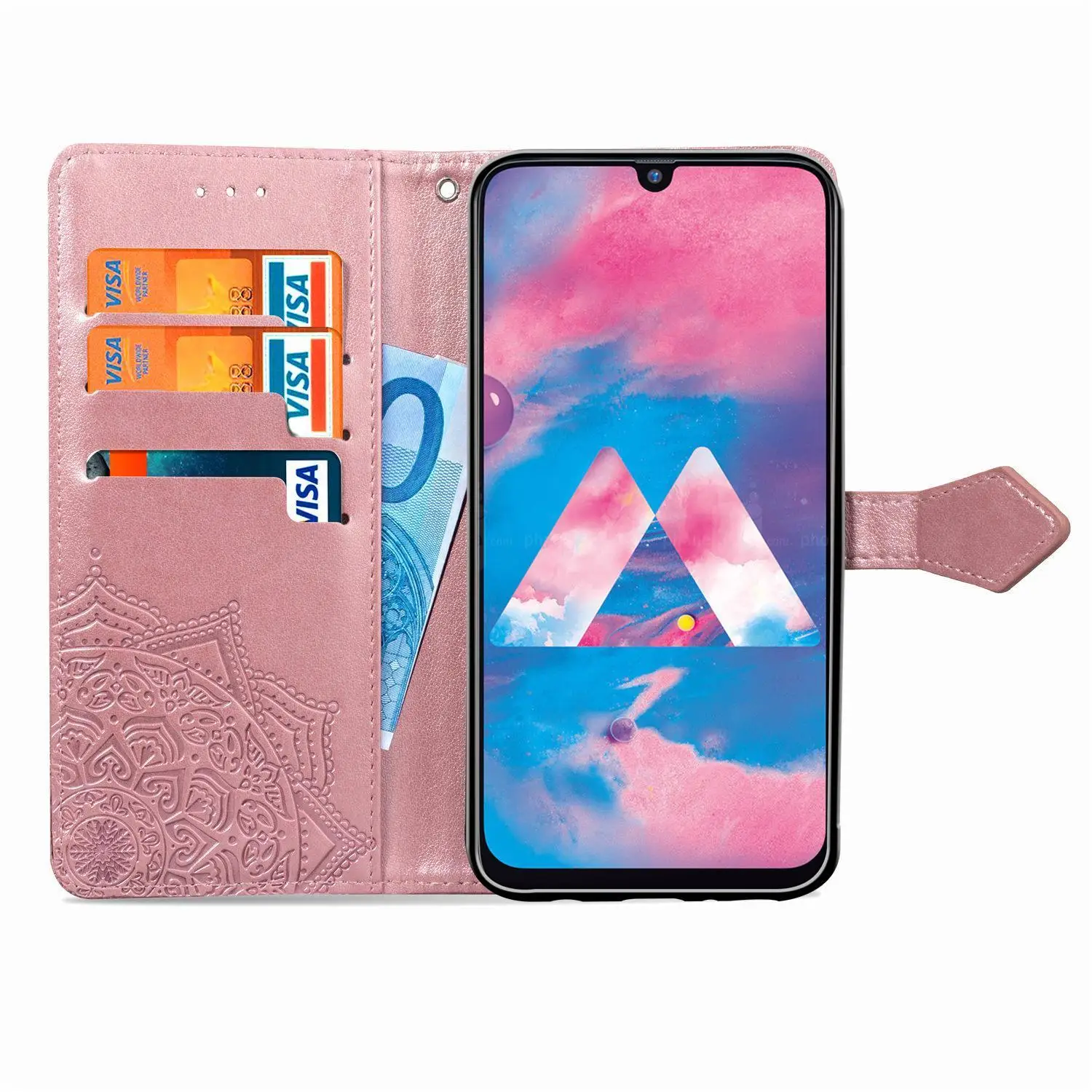 Роскошный чехол-бумажник чехол для samsung Galaxy S8 S9 S10 e Plus A7 A9 A6 A8 J4 J6 плюс M10 M20 M30 M40 Примечание 10 Pro Feel2 рамка