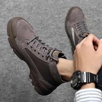 

moccasins zapatos magnum for mens BOOTS cowboy MEN leather platform cuero riding coturno shoes summer Moccasins ANKLE boot Mens