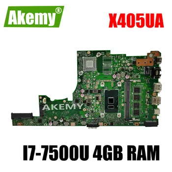 

SAMXINNO For Asus X405U X405UA X405UN X405UR X405URR X405UQ X405URP X405UF Laotop Mainboard X405UA Motherboard I7-7500U 4GB RAM