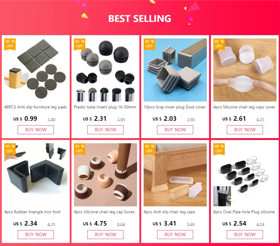 10pcs Gray inner plug Dust cover Plastic square tube Pipe Blanking End Cap Bung For Furniture chair table Steel Leg Protector