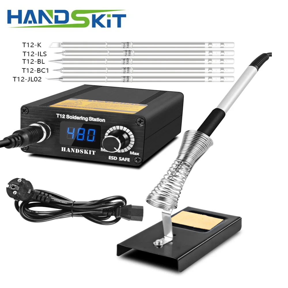 Паяльная станция Handskit T12 инфракрасная 5 контактная Электроника портативный