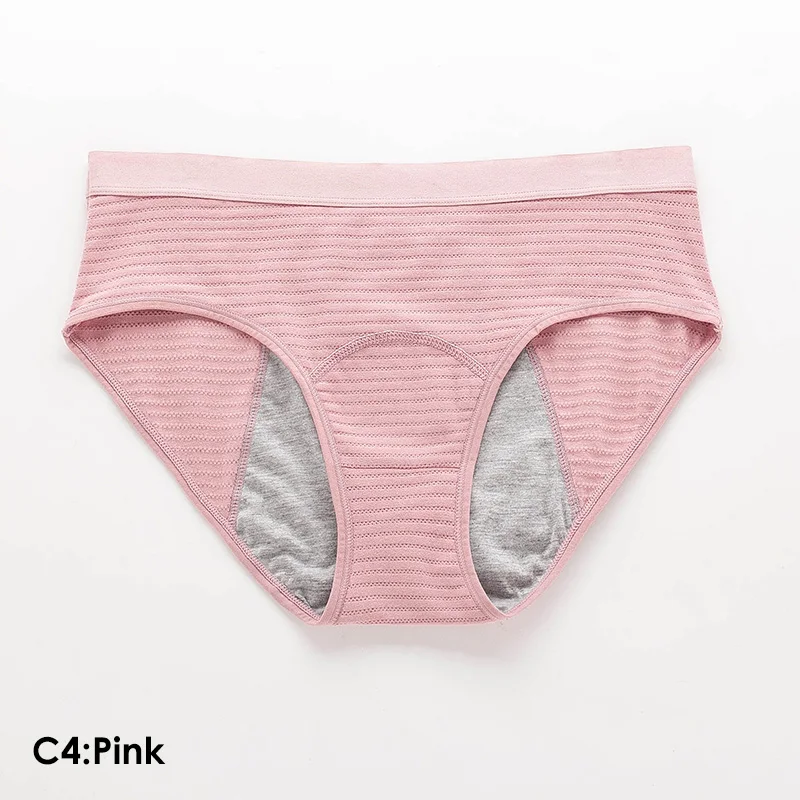 ladies panties 3pcs Mesh Ribbed Cotton Leak Proof Menstrual Panties Women Girls Underwear Incontinence Waterproof Briefs Ladies Sexy Lingerie womens panties