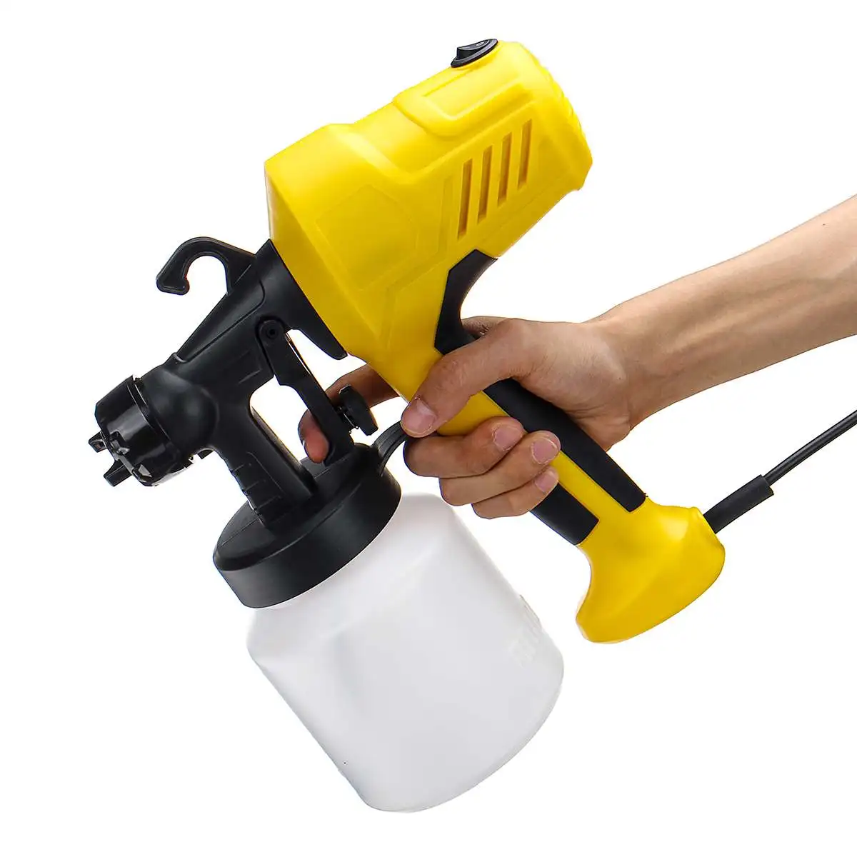 

doersupp Spray Gun' 28000r/min Electric Paint Sprayer Handheld Flow Control Airless Painting Adjustable Three Spray Patterns