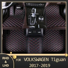 MIDOON dywaniki samochodowe dla Volkswagen TIGUAN 2017 2018 2019 niestandardowe auto plastry do stóp dywan samochodowy
