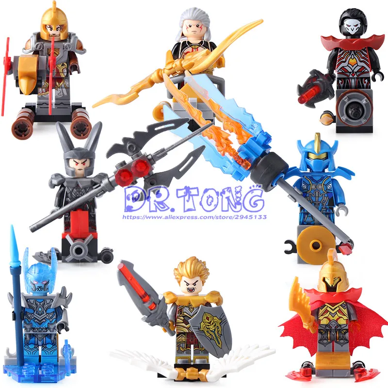 

Glory of Kings Game Romance of the Three Kingdoms Comics action Figures Building Blocks Children Bricks Toys SY679