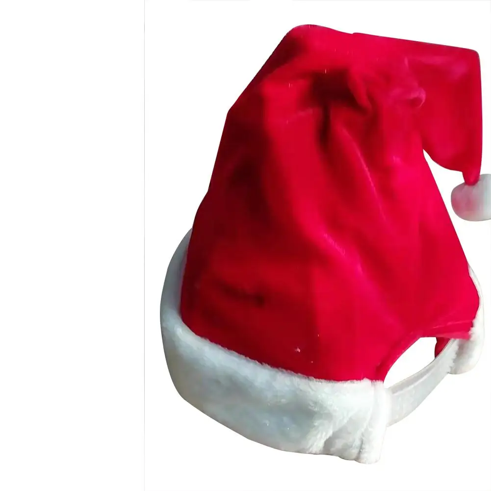 Merry Christmas шапки s Электрический Санта шапка унисекс бархатная Рождественская шапка Санты Клауса подарок ребенку на Рождество Новогодняя шапка Рождественский Декор