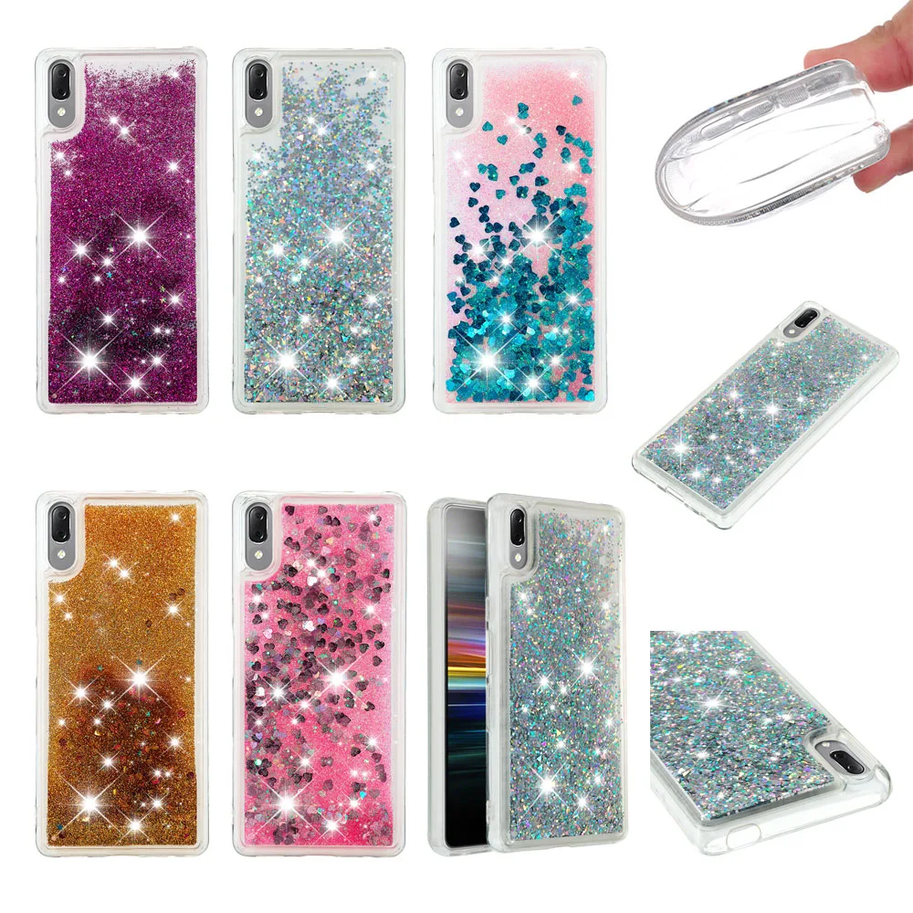 Роскошный жидкий зыбучий песок чехол для телефона sony Xperia L3 XZ3 XZ4 Compact XA3 Ultra 1 10 Plus