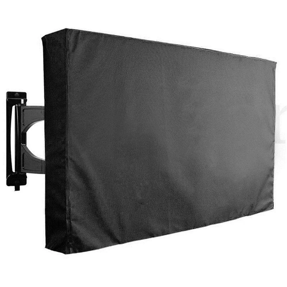

Outdoor TV Cover Dustproof And Waterproof Screen Cover 22'' To 65'' Inch Oxford Black Television Case Air Conditioning