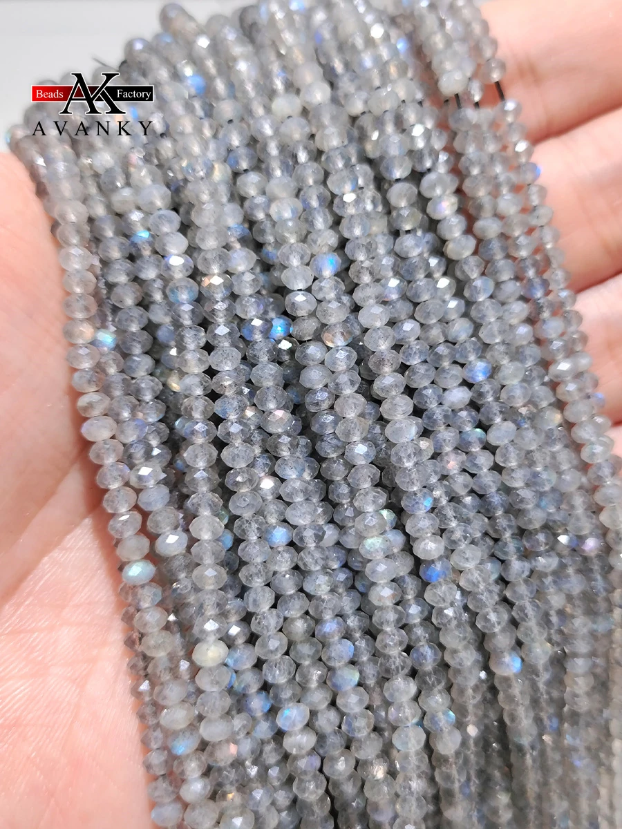 

Бусины Из Лабрадорита С естественными гранями, 15 дюймов, 2x3 мм, 3x4 мм