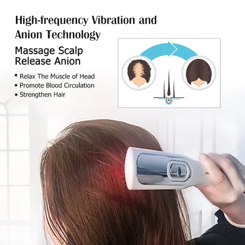 Infrared Massage Comb Hair Comb Massage Equipment Comb Hair Growth Care Treatment Hair Brush Grow Laser Electric Laser Therapy Hair Growth Comb