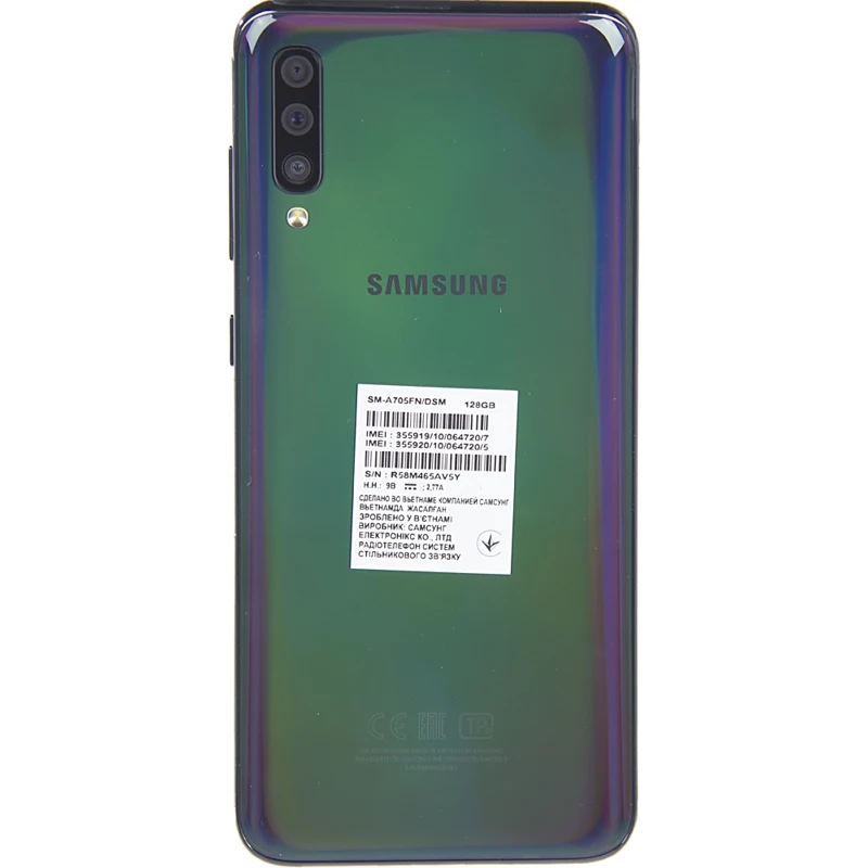 Смартфон SAMSUNG Galaxy A70 128Gb, SM-A705F, черный