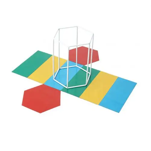 Магнитные раскладные геометрические Твердые shapeCube призмы 3D плоское обучение сравнение математические игрушки для детей повышение уровня детской информации - Цвет: Hexagonal Prism