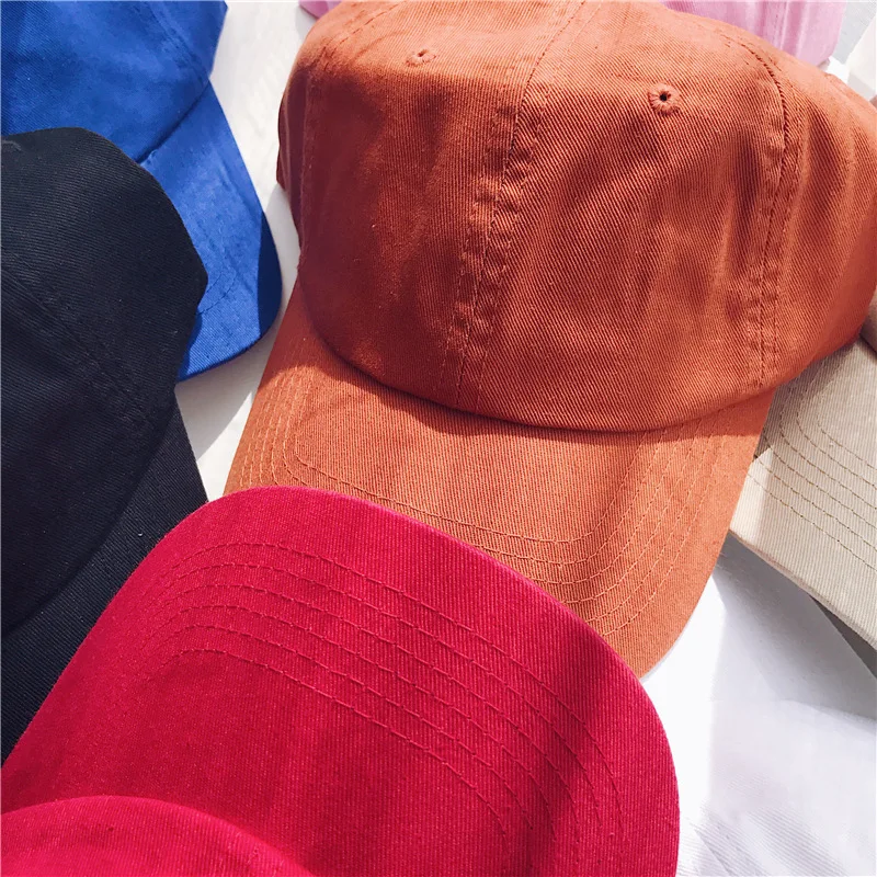 Sports Hats Outdoor Baseball Cap Men's Women Casual Solid Color Summer Unisex Plain Curved Sun Visor Hip-Hop Cap Hat Adjustable  (21)