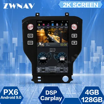 

4+128G Tesla Screen For Ford Mustang 2015 2016 2017 2018 2019 Android 9.0 Car Multimedia Player GPS Navigation Radio Stereo Unit
