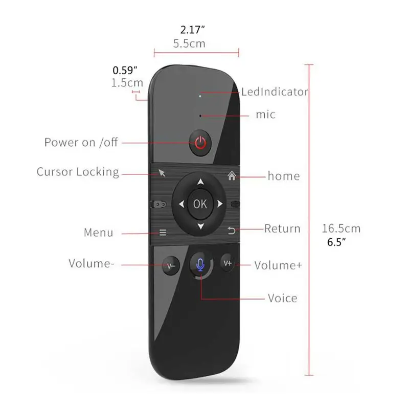 M8 Air Mouse Smart Voice Remote Control 2.4G RF Wireless Keyboard description image 2