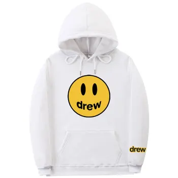 

Justin bieber fashion hoodie man painted house smile face print woman man hoodie sweatshirt hip hop winter wool pullover