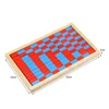 Small Size Montessori Math Toy Blue & Red Rods Sticks Box Red Rods Digital 1-10 With Wood Box Toys for Children Early Learning 5