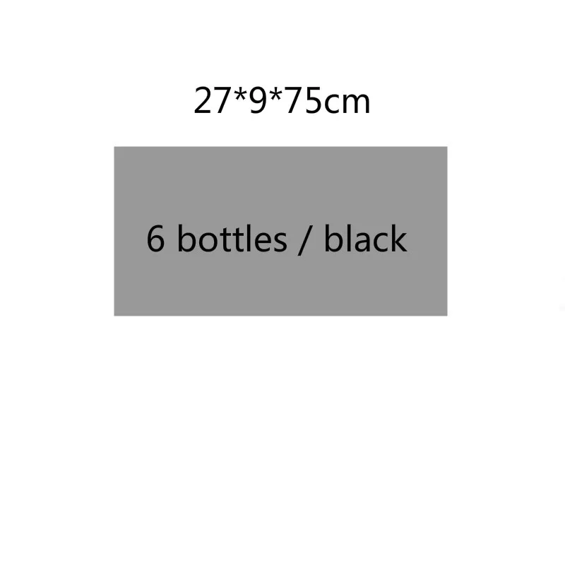 Винные стеллажи, железный креативный держатель для вина, домашнее настенное крепление, полка для бутылки шампанского, красная Винная стойка, Рождественское украшение для дома - Цвет: black 6 bottle
