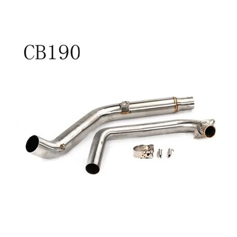 

Motorcycle Exhaust Header Pipe Modified Stainless Steel Roundabout Middle Pipe For HONDA CB190R Front Header Elbow Slip-On