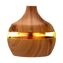 

Humidifier Essential Aroma Oil Diffuser Ultrasonic Wood Grain Air Humidifier Usb Mist Maker Led Mist Maker Light