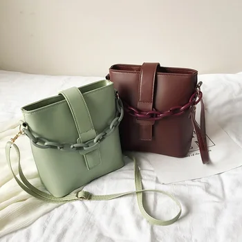

Bag Female 2020 Spring and Summer New Fashion Korean Version of the All-match Single Shoulder Messenger Fashion Bucket