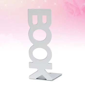 

1 pair Bookend Frame Organized Lightweight Frame Creative Retro Organized Bookends Frame for Library Home