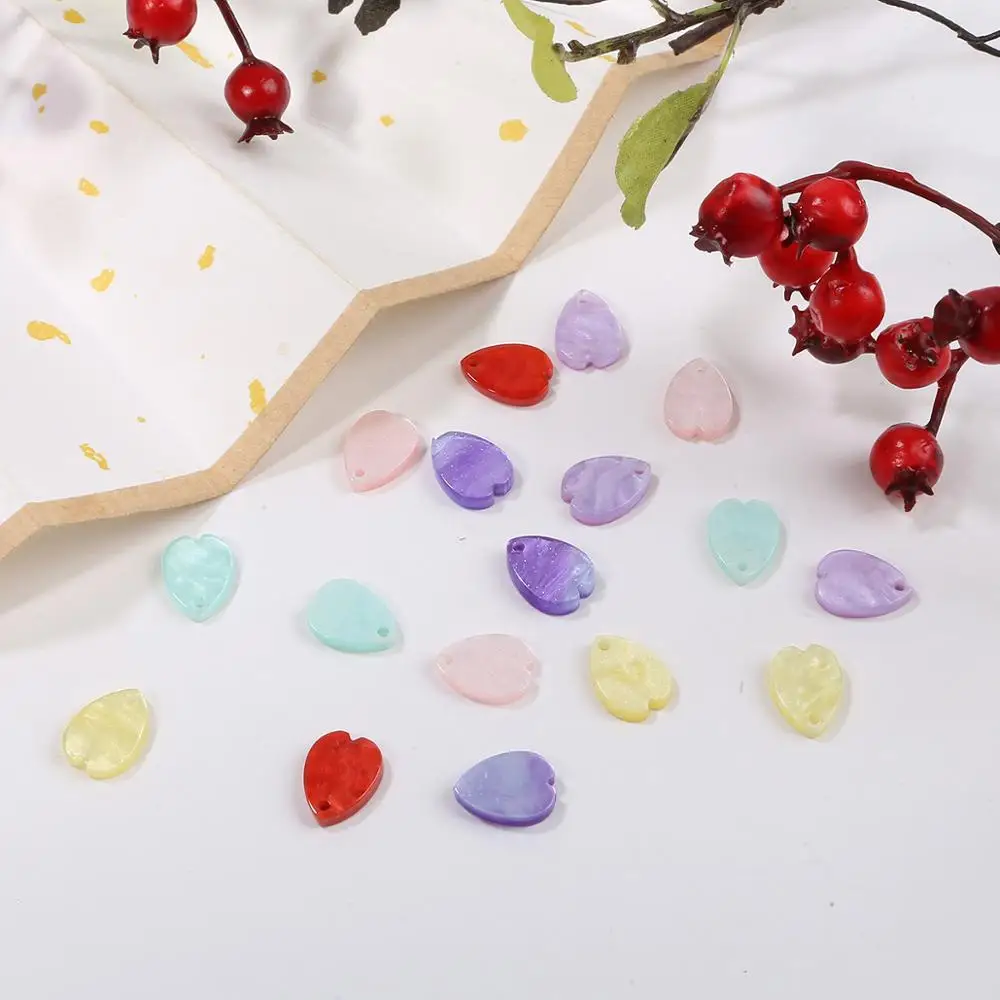 10pcs/lot New Imitation Shell Acrylic Candy Drops Beads Charms Bracelet Necklace For DIY Jewelry Making Accessories | Украшения и