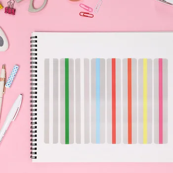 

24 Pcs Bookmarks Colourful Transparent PVC Creative Bookmarks For Book Paper Files Organiser Office School Supplies Staitonery