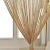 300X260 cm String Curtain Valance Shiny Tassel Line Curtain Solid Color Window Door Curtain Divider Drape Room Decor 4