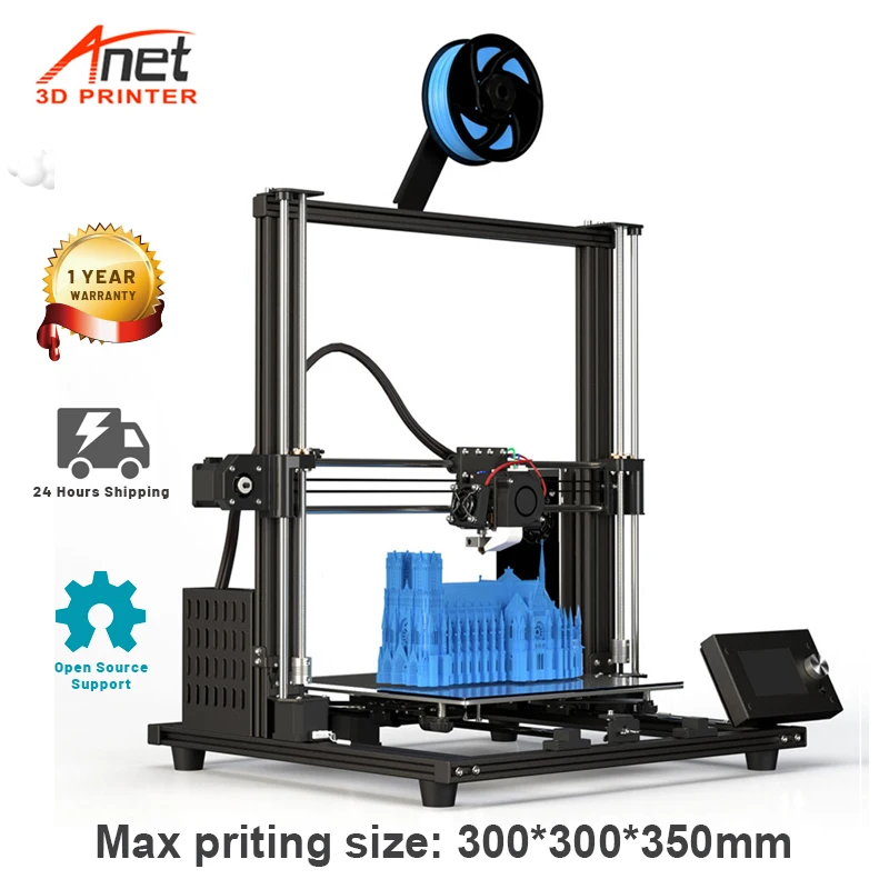 Набор для сборки 3D принтера Anet A8 Plus высокоточный Настольный металлический