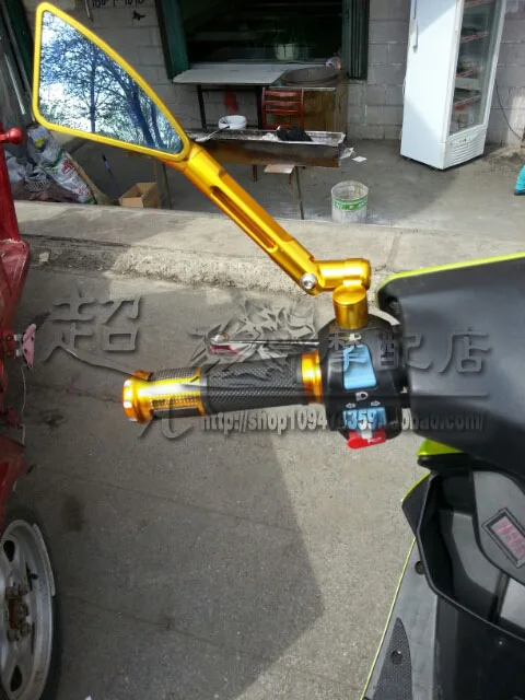 Мотоцикл E-BIKE тюнинг части дикого огня битва скорость Husi алюминиевый сплав Универсальный светоотражающее зеркало заднего вида